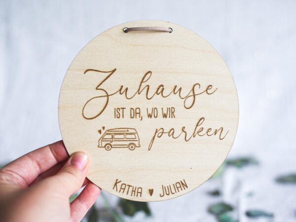 Personalisiertes Holzschild für Campingfreunde – Bild 4