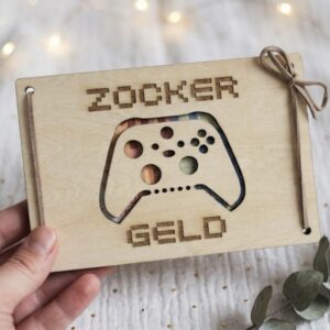 Personalisiertes Geldgeschenk zum Geburtstag f&uuml;r Gamer